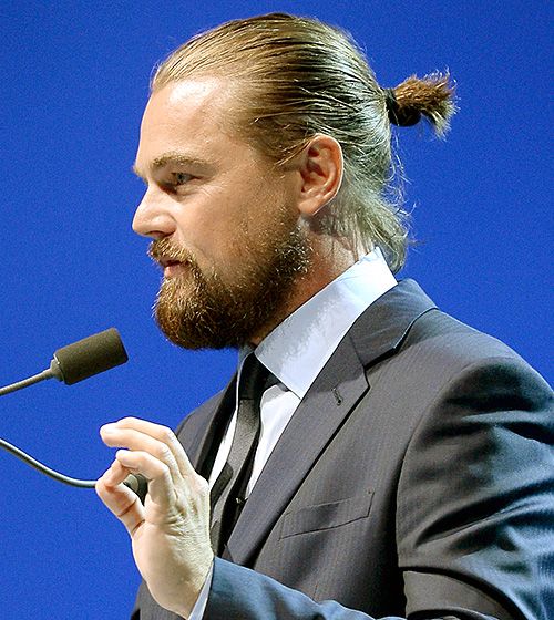 Leonardo Di Carpio Man Bun