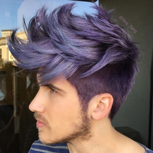 what does purple hair dye fade to