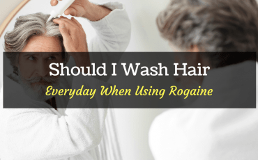 wash hair everyday when using rogaine