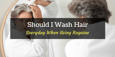 wash hair everyday when using rogaine