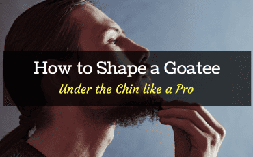 how to shape a goatee under the chin